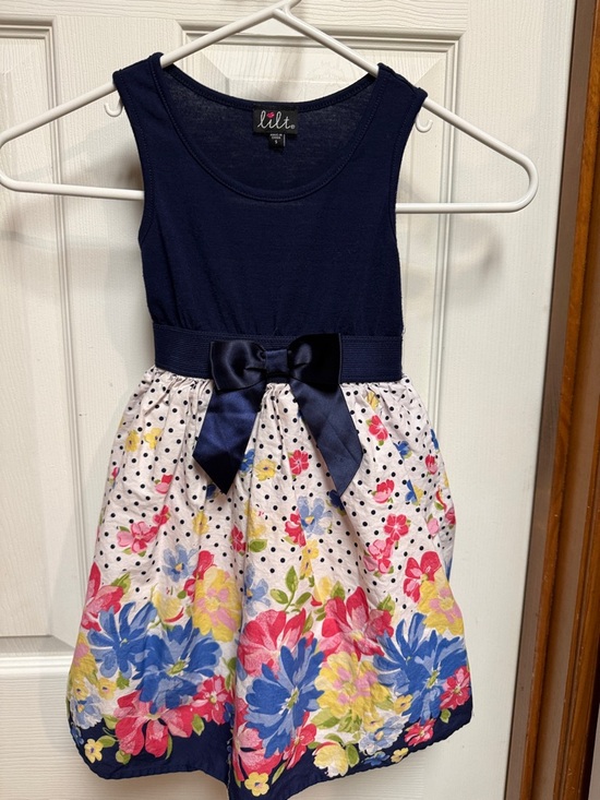 lilt Other - lilt Navy Floral Bow Party Dress